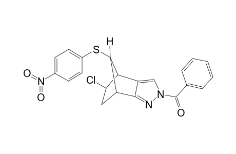 2-Benzoyl-5-exo-Chloro-4,5,6,7-tetrahydro-4,7-methano-8-anti-(p-nitrophenylsulfanyl)-2H-indazole