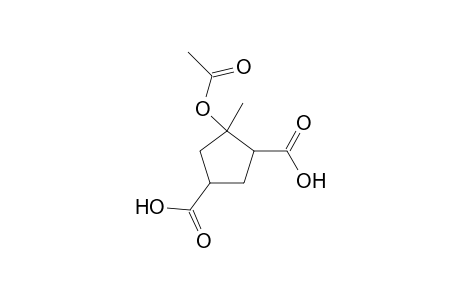 1,4-Cyclopentanedicarboxylic acid, 2-acetoxy-2-methyl-, cis-