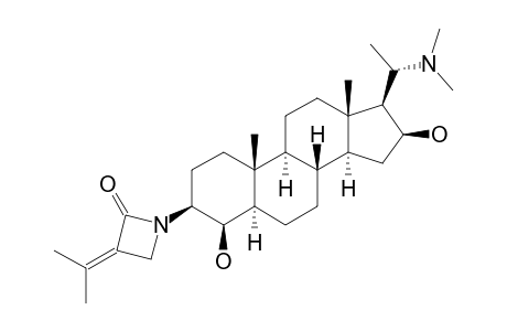 TERMINAMINE_D;20-ALPHA-DIMETHYLAMINO-3-ALPHA-(3'-ISOPROPYLIDENE)-LACTAM5-ALPHA-PRGEN-4-BETA,16-BETA-DIOL