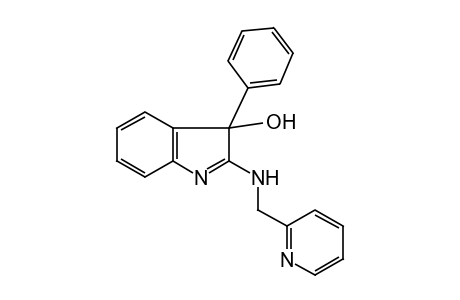 3-PHENYL-2-[(2-PYRIDYLMETHYL)AMINO]-3H-INDOL-3-OL