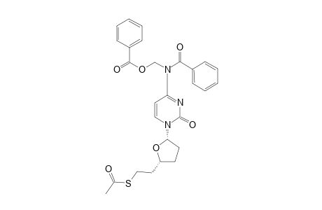 N(4)-Benzoyl-1-(2S,4R,5R)-4-[(benzoyloxy)methyl]-5-[2-(acetylthio)ethyl]tetrahydrofuran-2-yl]cytosine