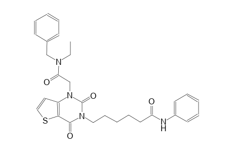 6-(1-{2-[benzyl(ethyl)amino]-2-oxoethyl}-2,4-dioxo-1,4-dihydrothieno[3,2-d]pyrimidin-3(2H)-yl)-N-phenylhexanamide