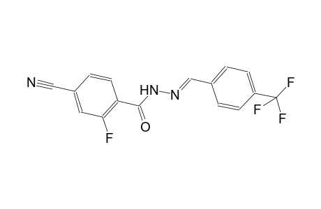 4-cyano-2-fluoro-N'-{(E)-[4-(trifluoromethyl)phenyl]methylidene}benzohydrazide