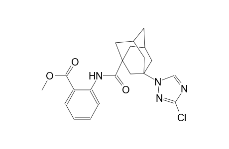 methyl 2-({[3-(3-chloro-1H-1,2,4-triazol-1-yl)-1-adamantyl]carbonyl}amino)benzoate