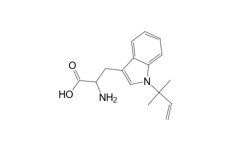 Tryptophan, 1-(1,1-dimethylallyl)-, L-