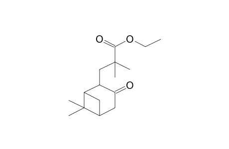 Propanoic acid, 3-(6,6-dimethyl-3-oxobicyclo[3.1.1]hept-2-yl)-2,2-dimethyl-, ethyl ester, isomer 1