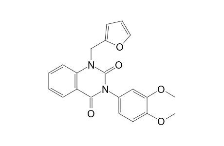 3-(3',4'-Dimethoxyphenyl)-1-[(furan-2'-yl)methyl]-quinazoline-2,4-dione