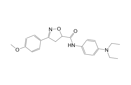 N-[4-(diethylamino)phenyl]-3-(4-methoxyphenyl)-4,5-dihydro-5-isoxazolecarboxamide