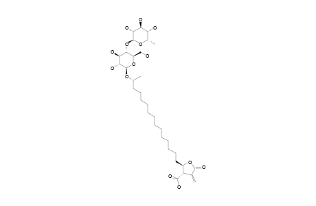 (3R,4S,18S)-18-O-ALPHA-L-RHAMNOPYRANOSYL-(1->4)-BETA-D-GLUCOPYRANOSIDE-PROTOCONSTIPATIC-ACID