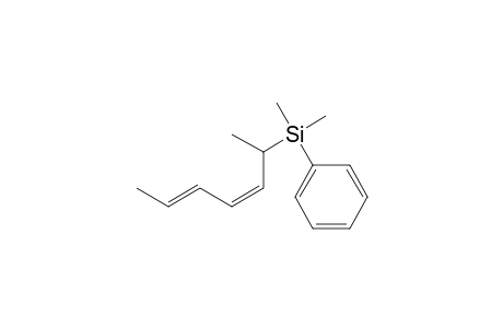 Silane, dimethyl(1-methyl-2,4-hexadienyl)phenyl-, (Z,E)-(.+-.)-