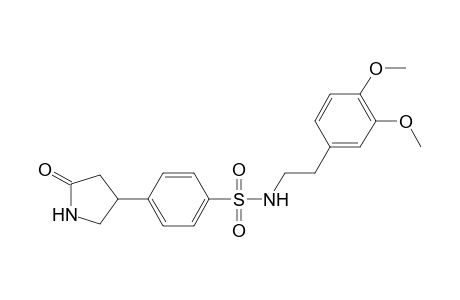 Benzenesulfonamide, N-[2-(3,4-dimethoxyphenyl)ethyl]-4-(5-oxo-3-pyrrolidinyl)-