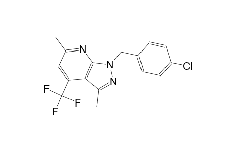 1H-pyrazolo[3,4-b]pyridine, 1-[(4-chlorophenyl)methyl]-3,6-dimethyl-4-(trifluoromethyl)-
