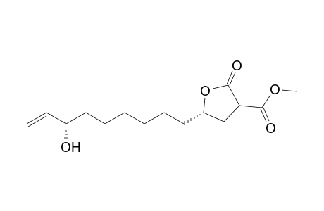 (S)-9-((5S)-3-Methyloxycarbonyl-2-oxo-tetrahydrofuran-5-yl)-non-1-en-3-ol