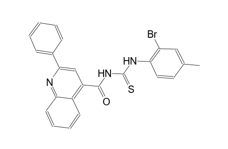 N-(2-bromo-4-methylphenyl)-N'-[(2-phenyl-4-quinolinyl)carbonyl]thiourea