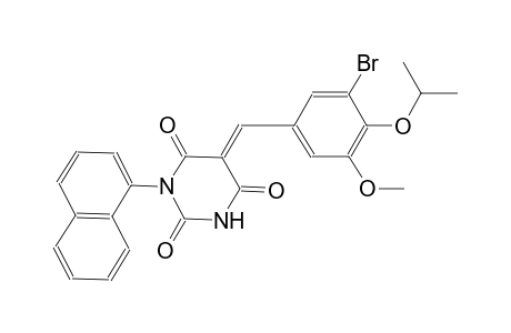 (5E)-5-(3-bromo-4-isopropoxy-5-methoxybenzylidene)-1-(1-naphthyl)-2,4,6(1H,3H,5H)-pyrimidinetrione