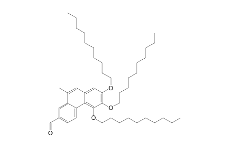 5,6,7-Tris(decyloxy)-10-methyl-2-phenanthrencarboxaldehyde