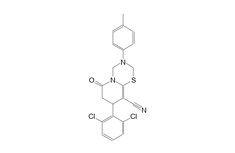 2H,6H-pyrido[2,1-b][1,3,5]thiadiazine-9-carbonitrile, 8-(2,6-dichlorophenyl)-3,4,7,8-tetrahydro-3-(4-methylphenyl)-6-oxo-