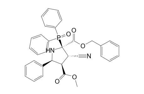 (2.alpha.,3.alpha.,4.beta.,5.beta.)-(+-)-4-Methyl 2-phenylmethyl 3-cyano-2-(di-phenylphosphinoyl)-5-phenyl-2,4-pyrrolidinedicarboxylate