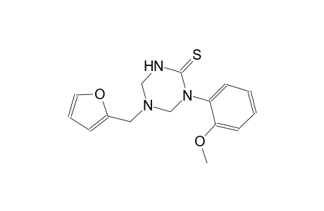 5-(2-furylmethyl)-1-(2-methoxyphenyl)tetrahydro-1,3,5-triazine-2(1H)-thione
