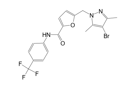 5-[(4-bromo-3,5-dimethyl-1H-pyrazol-1-yl)methyl]-N-[4-(trifluoromethyl)phenyl]-2-furamide