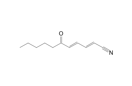 (2E,4E)-6-Oxo-2,4-undecadienenitrile