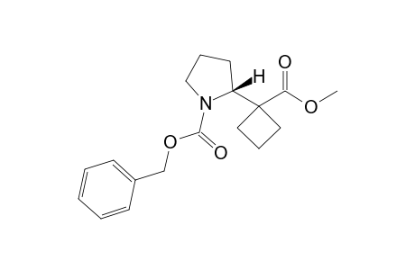 1-{(2RS)-1-[(Benzyloxy)carbonyl]pyrrolidine-2-yl}cyclobutane-1-carboxylic acid methyl ester