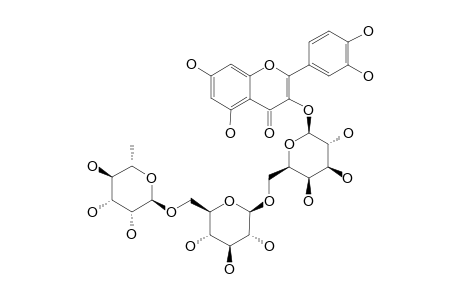 QUERCETIN-3-O-ALPHA-RHAMNOPYRANOSYL-(1->6)-BETA-GLUCOPYRANOSYL-(1->6)-BETA-GALACTOPYRANOSIDE