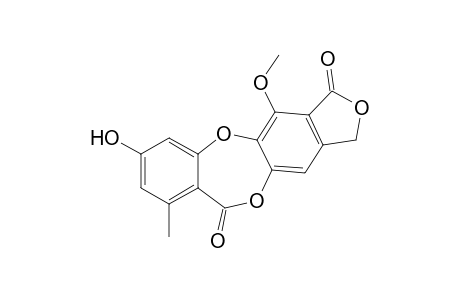 10H-Isobenzofuro[5,6-b][1,4]benzodioxepin-3,10(1H)-dione, 7-hydroxy-4-methoxy-9-methyl-