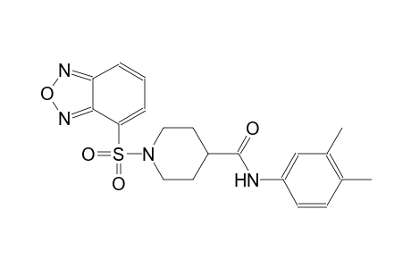 1-(2,1,3-benzoxadiazol-4-ylsulfonyl)-N-(3,4-dimethylphenyl)-4-piperidinecarboxamide