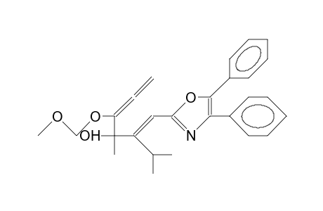 2-Isopropyl-3-methyl-3-hydroxy-4-(methoxymethyl-oxy)-1-(4,5-diphenyl-oxazol-2-yl)-1,4,5-hexatriene