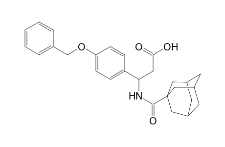 3-(1-Adamantylcarbonylamino)-3-(4-phenylmethoxyphenyl)propanoic acid