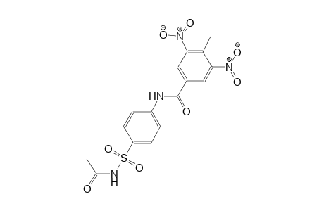 N-{4-[(acetylamino)sulfonyl]phenyl}-4-methyl-3,5-dinitrobenzamide