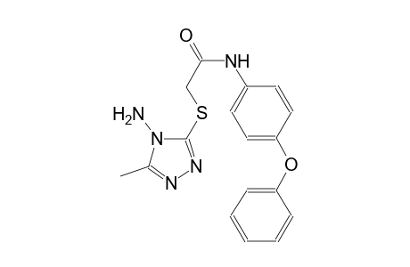 2-(4-Amino-5-methyl-4H-[1,2,4]triazol-3-ylsulfanyl)-N-(4-phenoxy-phenyl)-acetamide