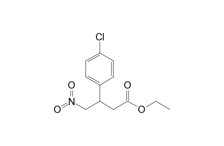 Ethyl 3-(4-Chlorophenyl)-4-nitrobutanoate