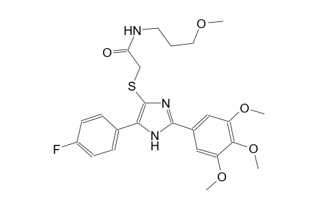 acetamide, 2-[[5-(4-fluorophenyl)-2-(3,4,5-trimethoxyphenyl)-1H-imidazol-4-yl]thio]-N-(3-methoxypropyl)-