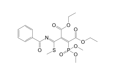 Diethyl 2-[(Benzoylimino)(methylsulfanyl)methyl]-3-(dimethoxyphosphoryl)but-2-enedioate