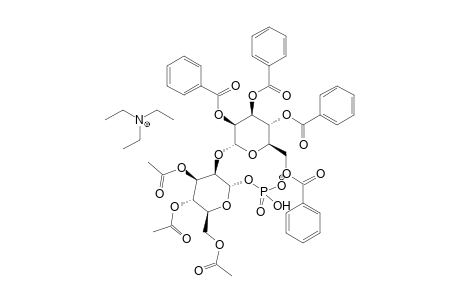TRIETHYLAMMONIUM-3,4,6-TRI-O-ACETYL-2-O-(2,3,4,6-TETRA-O-BENZOYL-alpha-D-MANNOPYRANOSYL-alpha-D-MANNOPYRANOSYL-HYDROGENPHOSPHATE