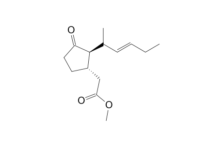 (1S,2R)-Methyl 2-(1'-methylpent-2'-enyl)-3-oxocyclopentane-1-acetate