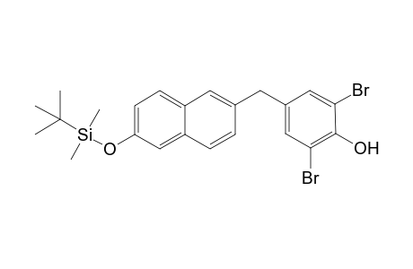 2,6-Dibromo-4-[(6'-{[(1",1"-dimethylethyl)dimethylsilyl]oxy]naphthalene-2'-yl)methyl]phenol