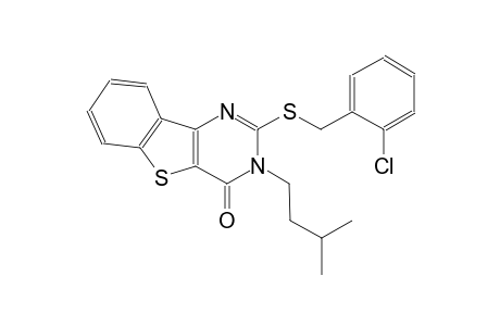 2-[(2-chlorobenzyl)sulfanyl]-3-isopentyl[1]benzothieno[3,2-d]pyrimidin-4(3H)-one