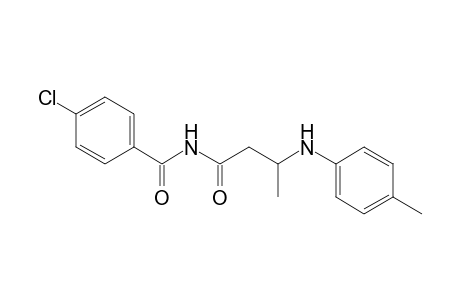 4-Chloro-N-[3-p-tolylamino)-butyryl]-benzamide