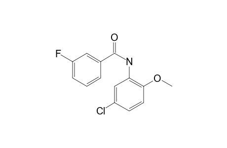 Benzamide, 3-fluoro-N-(5-chloro-2-methoxyphenyl)-