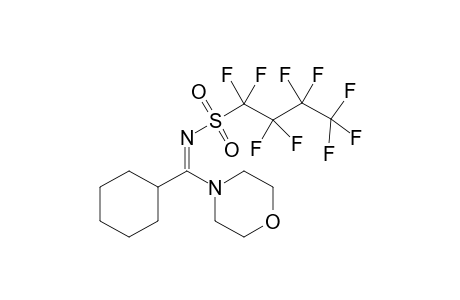 N'-Perfluorobutanesulfonyl-N,N-cyclo(ethyleneoxyethylene)cyclohexanamidine