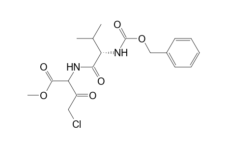 Methyl 2-[((2S)-2-{[(benzyloxy)carbonyl]amino}-3-methylbutanoyl)amino]-4-chloro-3-oxobutanoate