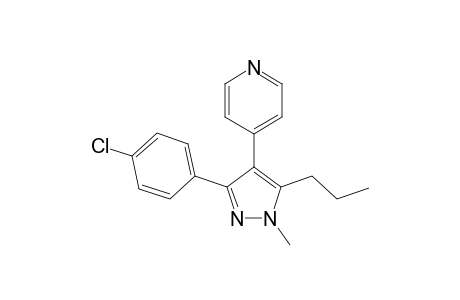 4-(3-(4-Chlorophenyl)-1-methyl-5-propyl-1H-pyrazol-4-yl)pyridine
