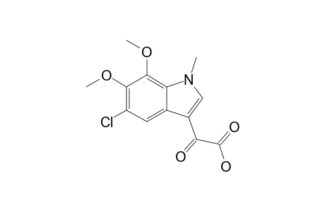 5-CHLORO-6,7-DIMETHOXY-N-METHYL-1H-INDOL-3-YL-OXOACETIC-ACID