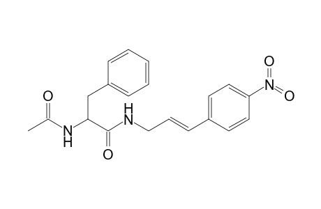 2-Acetamido-N-[(E)-3-(4-nitrophenyl)allyl]-3-phenyl-propanamide