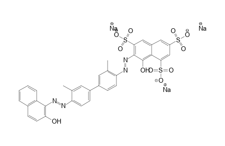 1,3,6-Naphthalenetrisulfonic acid, 8-hydroxy-7-[[4'-[(2-hydroxy-1-naphthalenyl)azo]-3,3'-dimethyl[1,1'-biphenyl]-4-yl]azo]-, trisodium salt