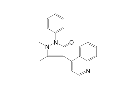 1,5-Dimethyl-2-phenyl-4-(4-quinolinyl)-1,2-dihydro-3H-pyrazol-3-one