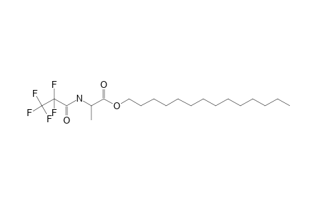 L-Alanine, N-pentafluoropropionyl-, tetradecyl ester